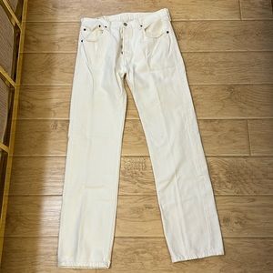 White Levi’s 501s Men’s jeans